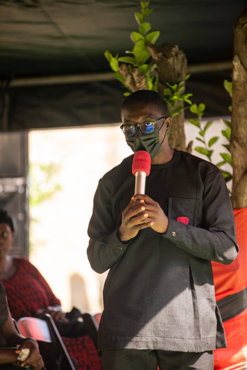 A poignant personal tribute and eulogy delivered at the microphone honoring the life, virtues, and lasting legacy of William Dowridge Adu-Asare Snr.